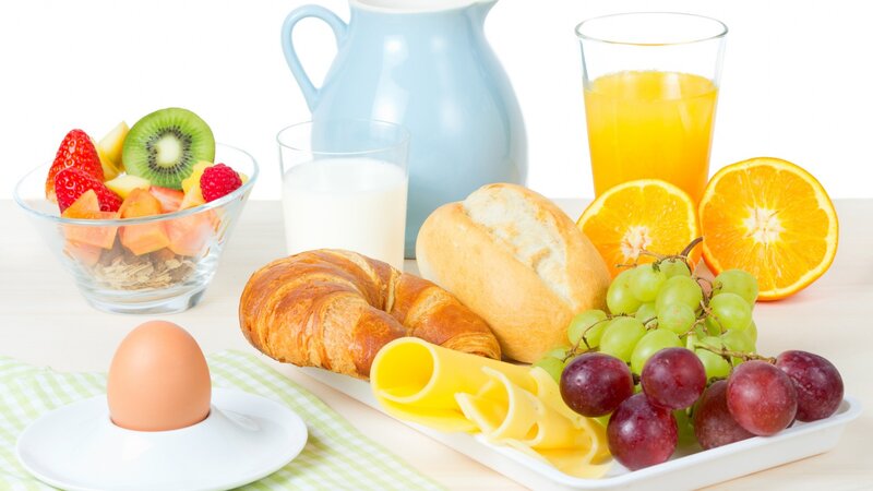 Breakfast Spread — White, Fresh