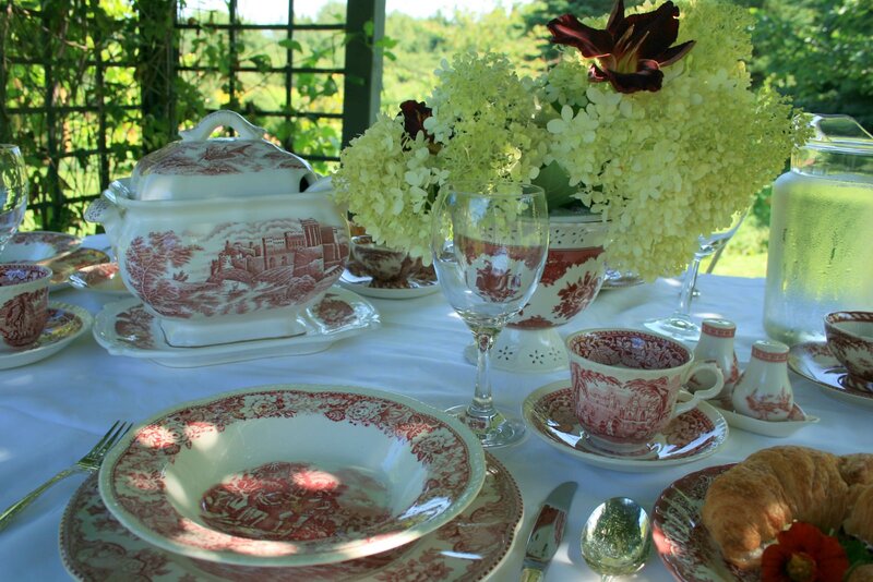 Breakfast Table Setting — White, Serene, Morning