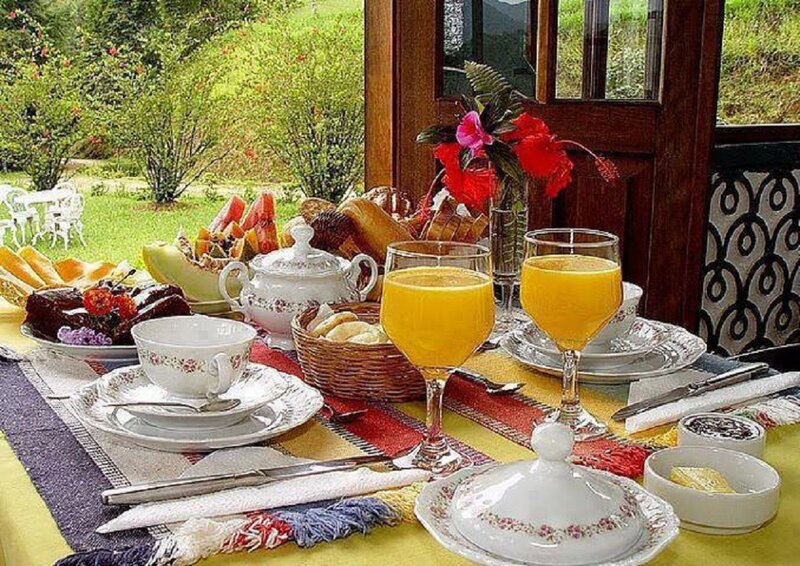 Breakfast Table with Juice