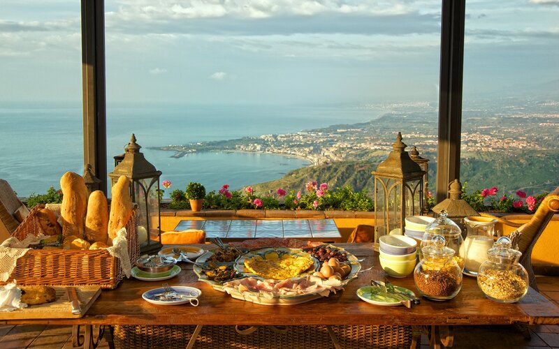 Breakfast Table with Sea View