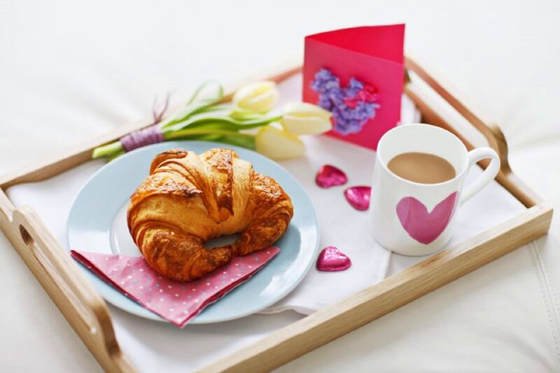 Breakfast Tray with Croissant