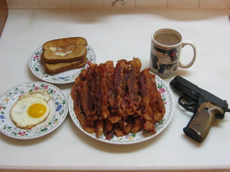 Breakfast with a gun