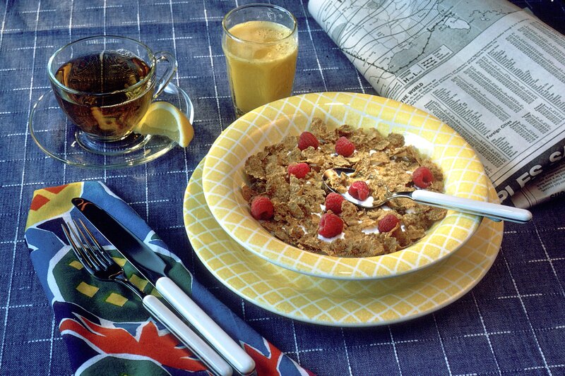 Breakfast with Cereal — Blue