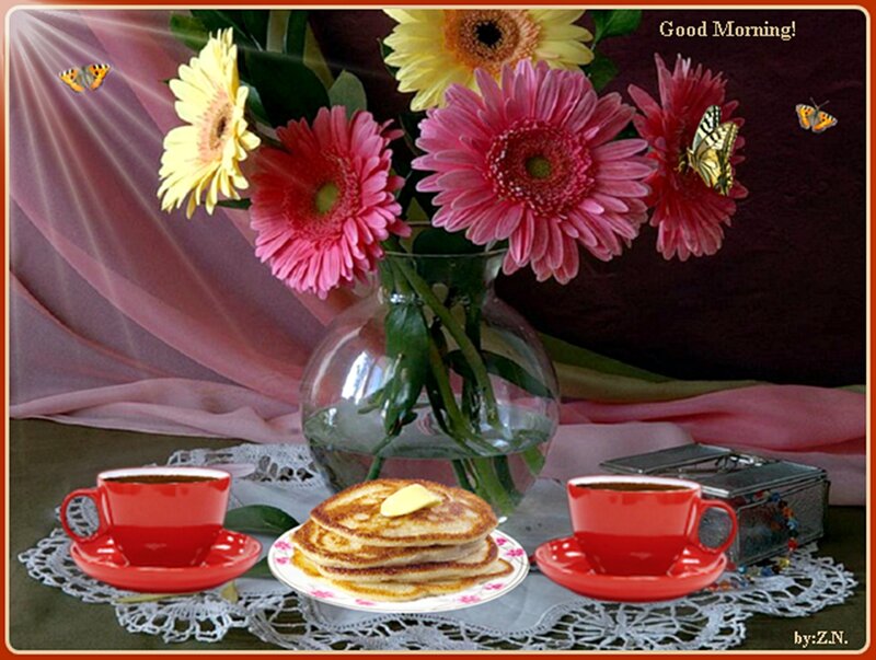 Breakfast with Flowers