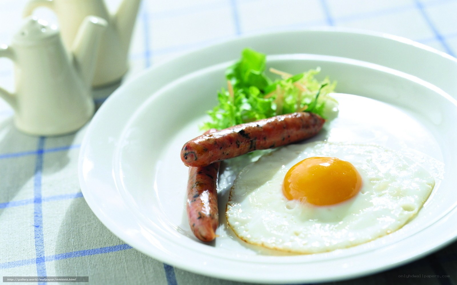 Breakfast with sausage and egg