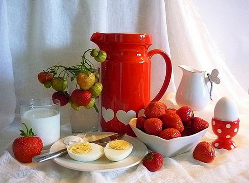 Breakfast with Strawberries