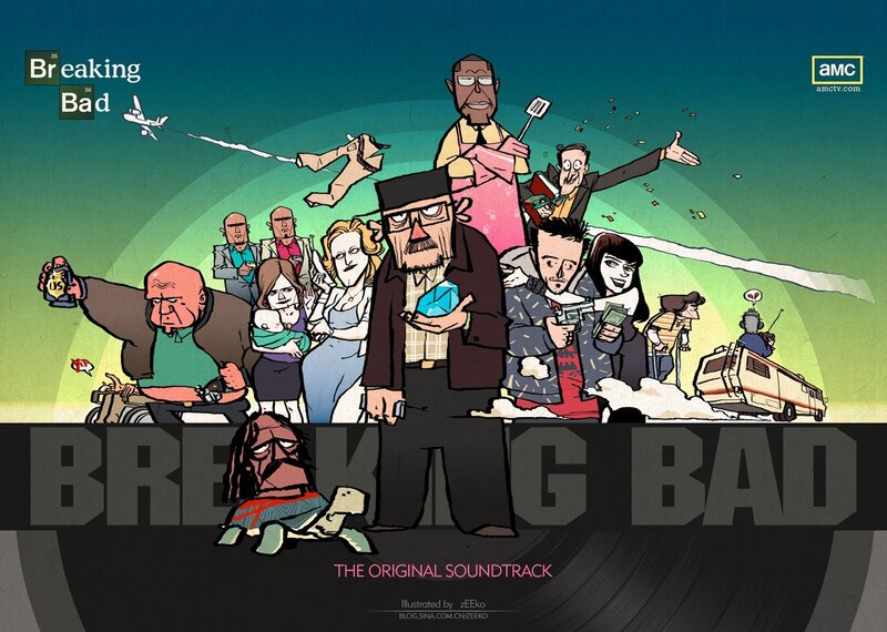 Breaking Bad cartoon poster