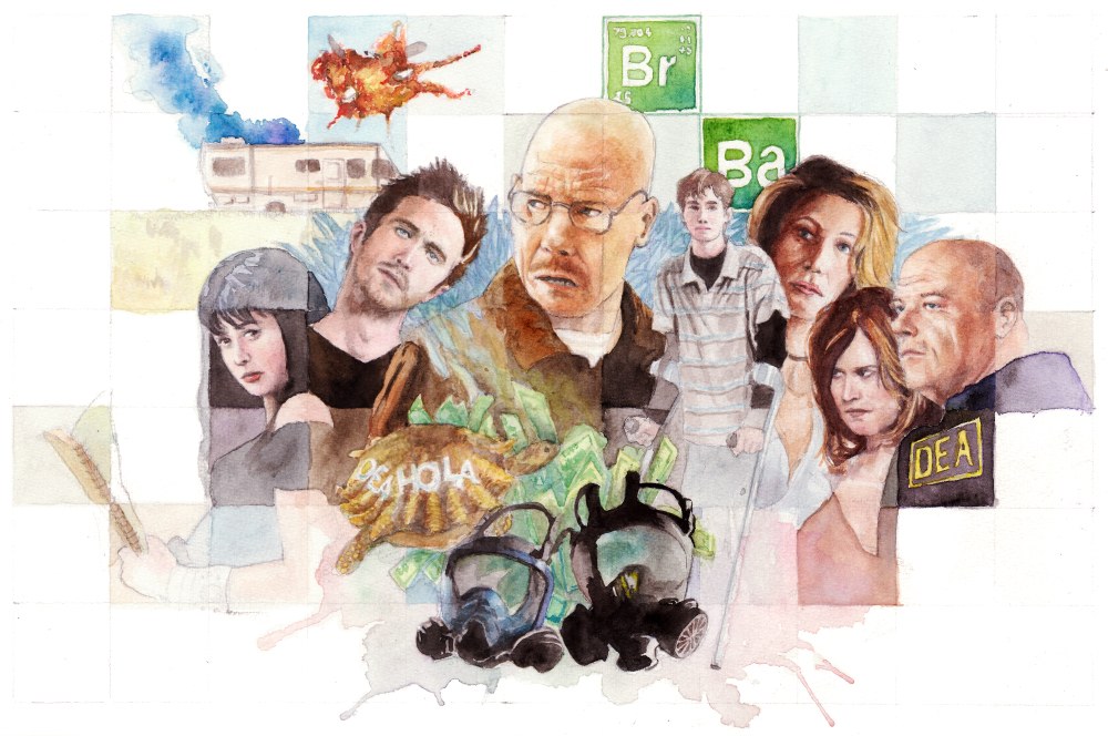 Breaking Bad character collage