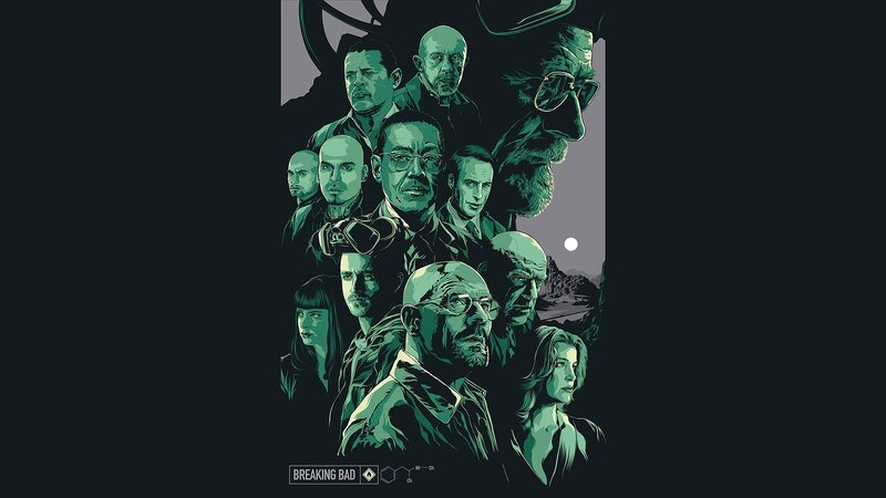 Breaking Bad character collage