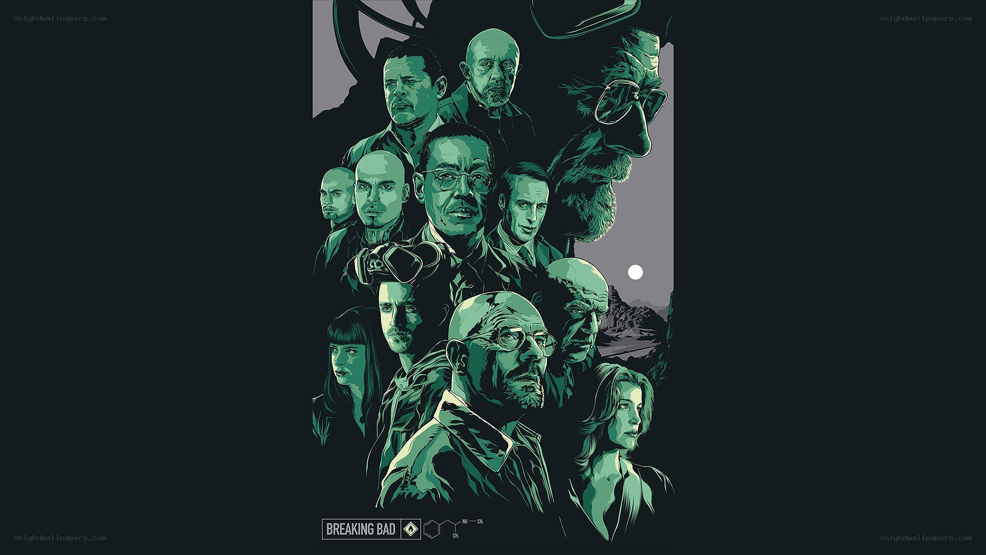 Breaking Bad character collage