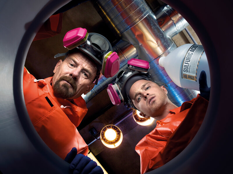 Breaking Bad characters in lab