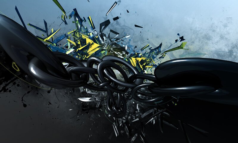 Breaking chain with explosion