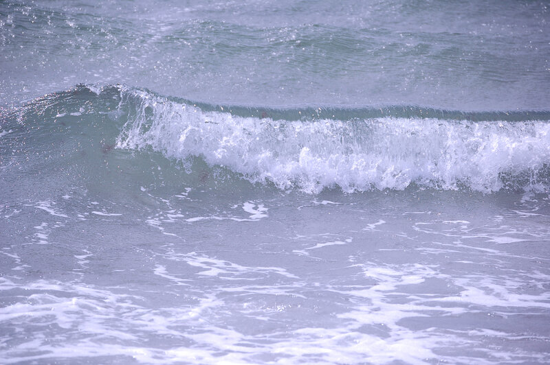 Breaking Ocean Wave — Blue, Calm