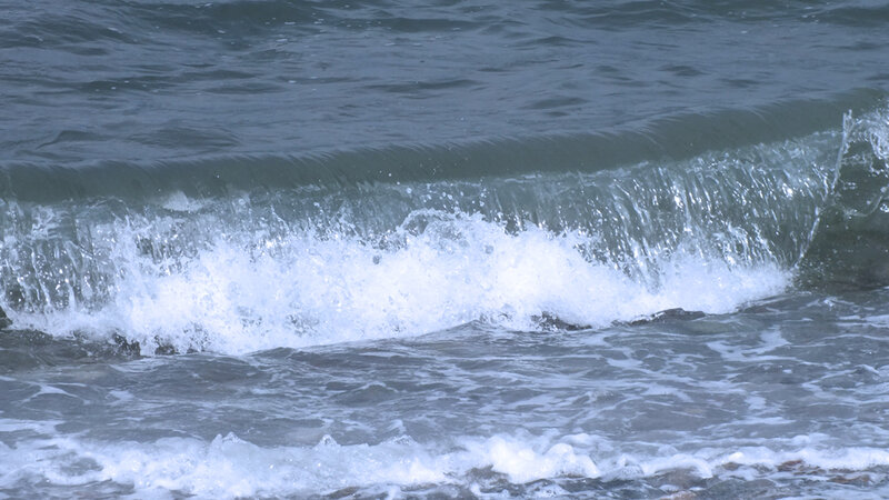 Breaking Ocean Wave — Blue, Dynamic, Photograph, Foam, Sea