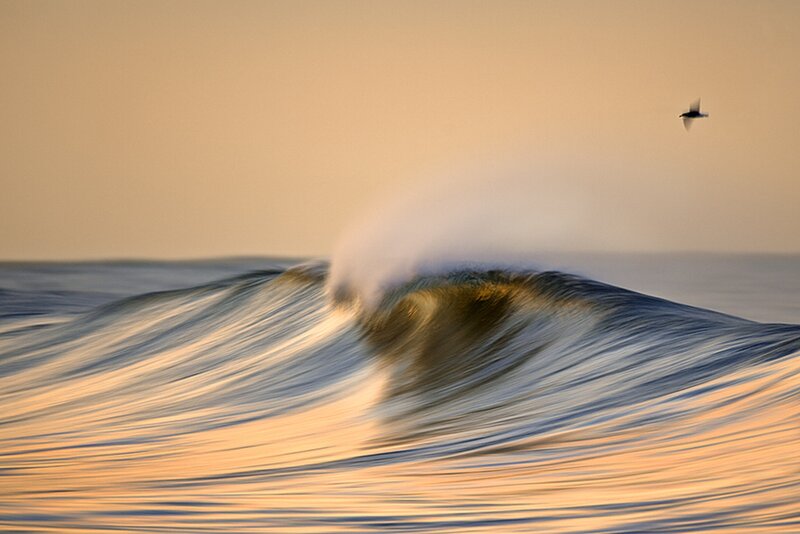 Breaking Ocean Wave — Blue, Serene