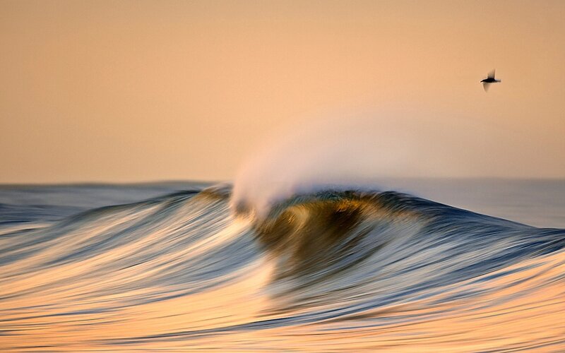 Breaking Ocean Wave — Orange