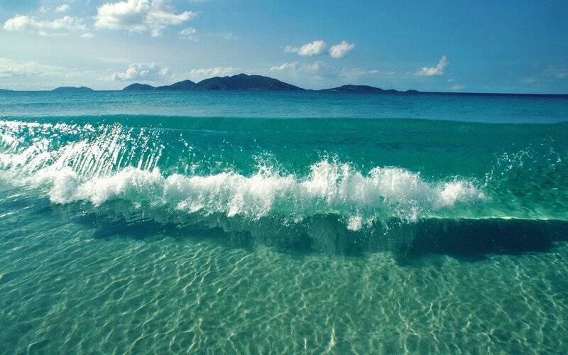 Breaking Wave at Beach