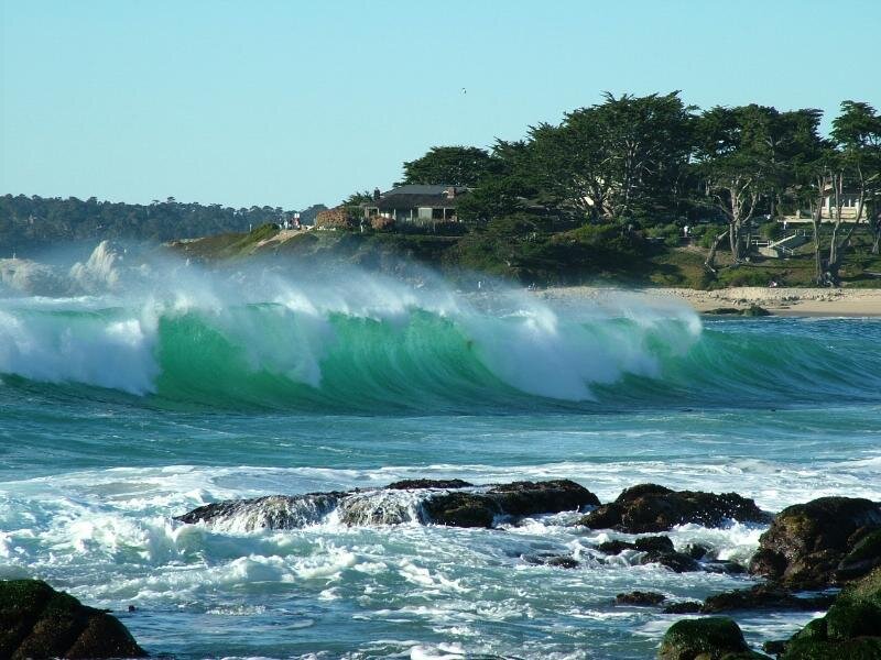 Breaking Wave at Coastline