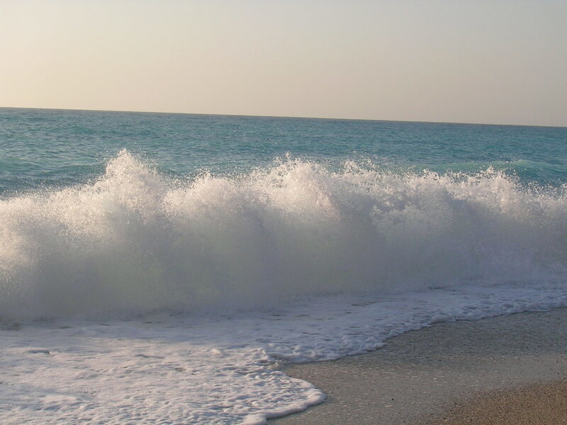 Breaking Wave on Beach