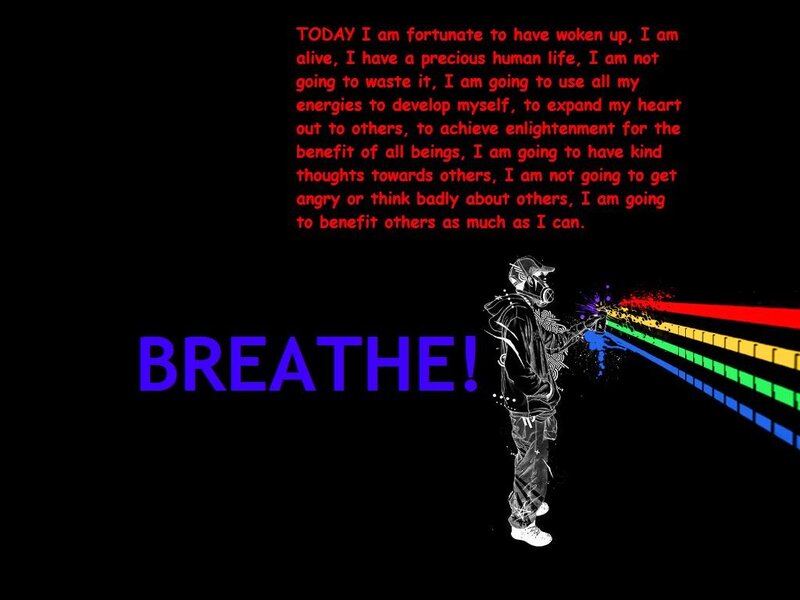 Breathe and be grateful