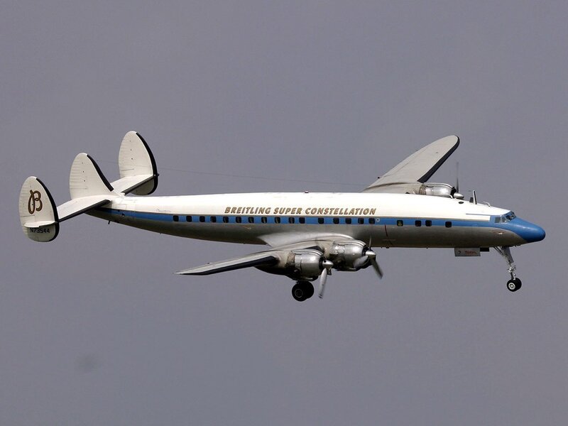 Breitling Super Constellation in flight