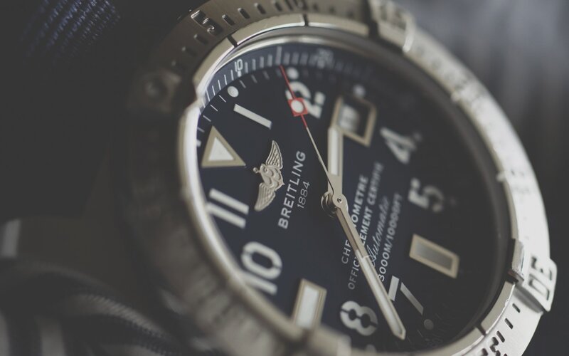Breitling watch close-up