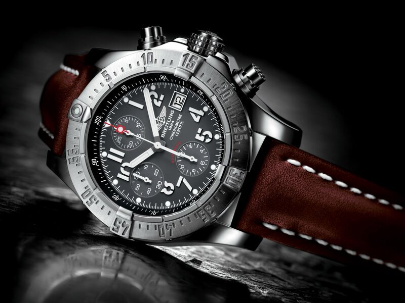 Breitling Watch on Leather Strap