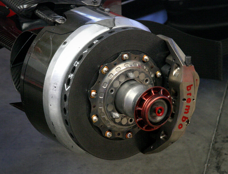 Brembo brake system on race car