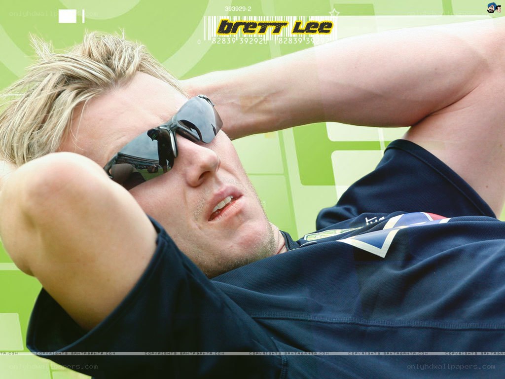 Brett Lee in sunglasses