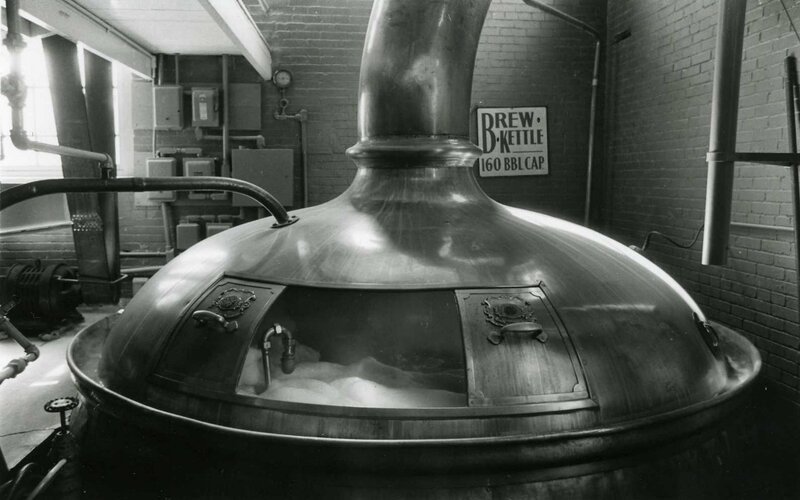 Brew kettle in a brewery