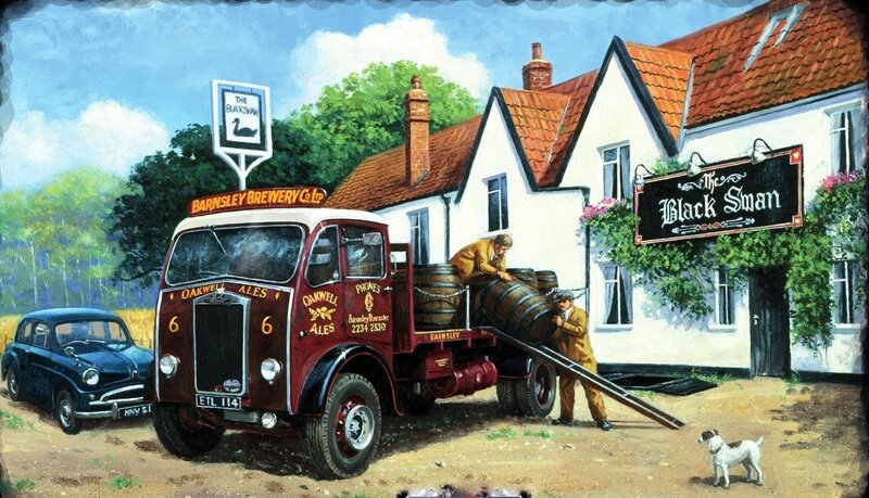 Brewery Truck at Pub