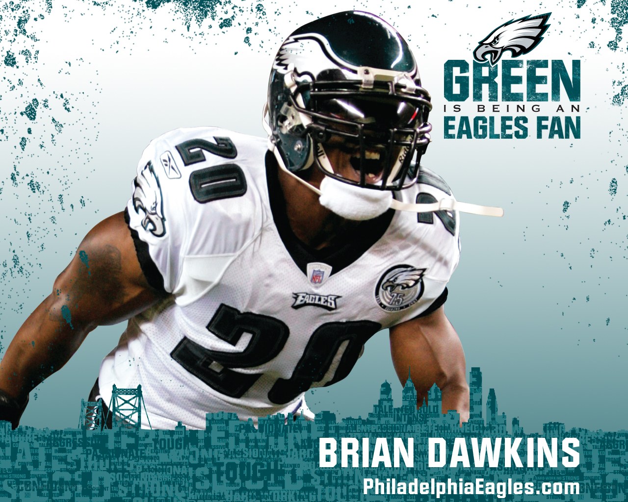 Brian Dawkins Eagles fan art