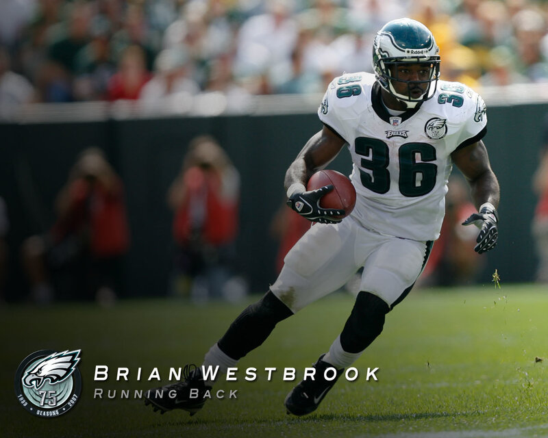 Brian Westbrook running with ball