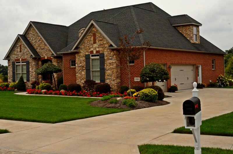 Brick and Stone House — Green