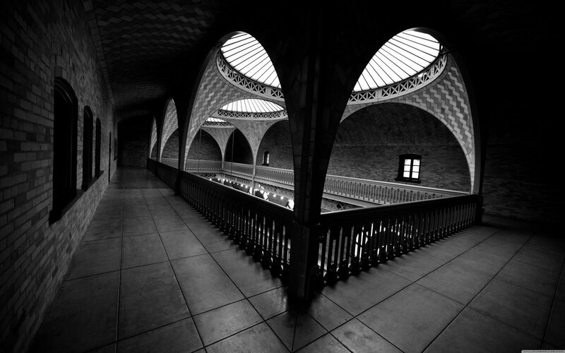 Brick arches with skylights