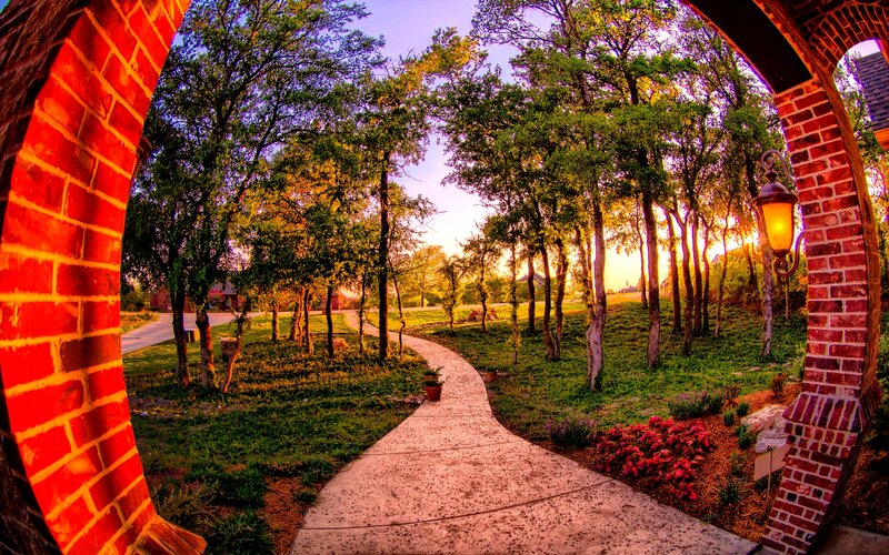 Brick Archway and Pathway
