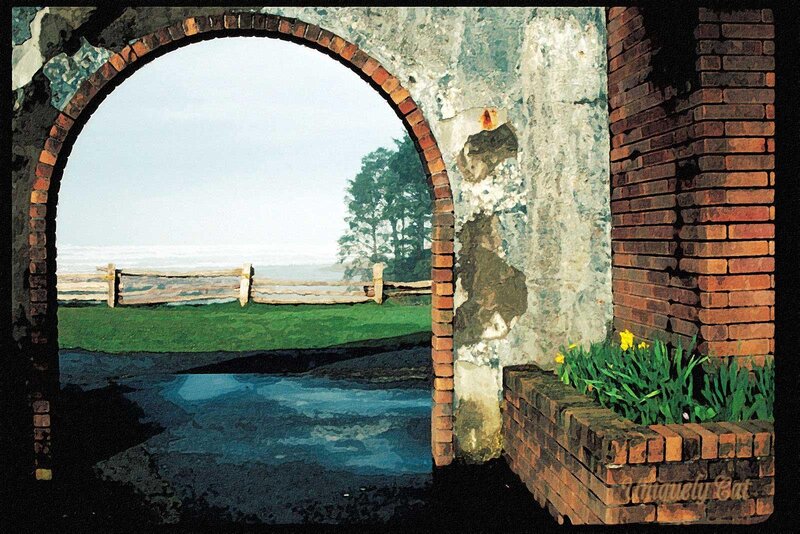 Brick Archway View