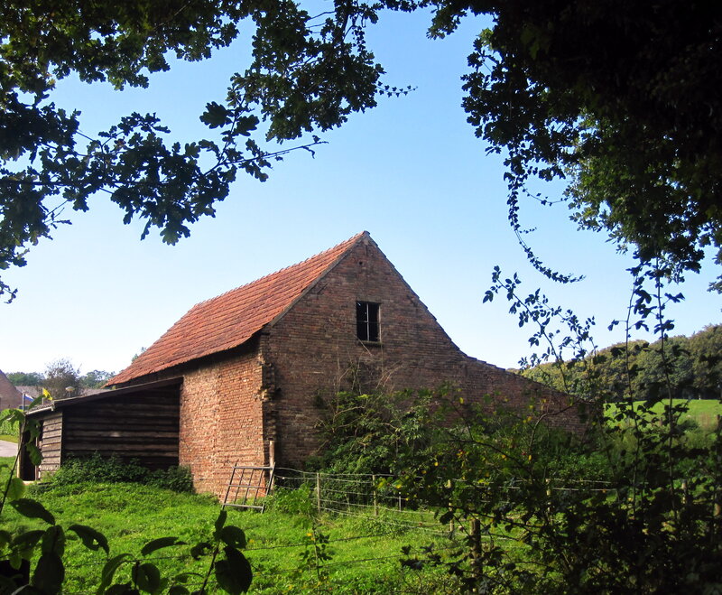 Brick Barn in Field
