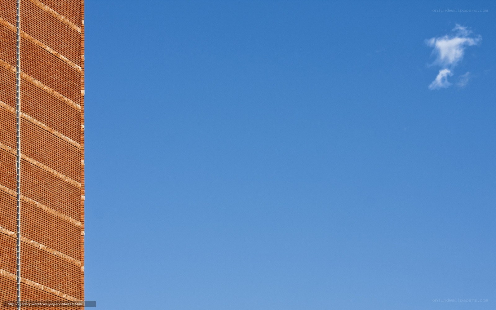 Brick building against blue sky