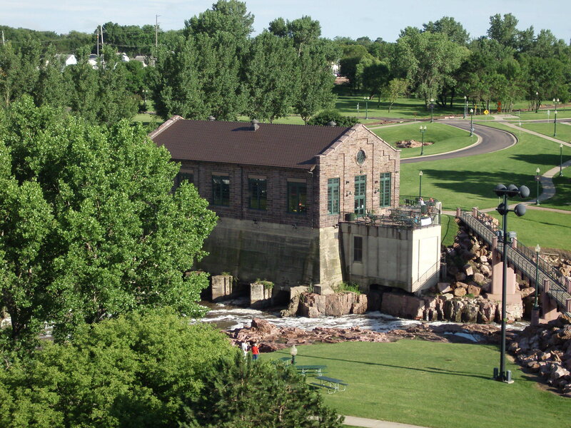 Brick Building by River