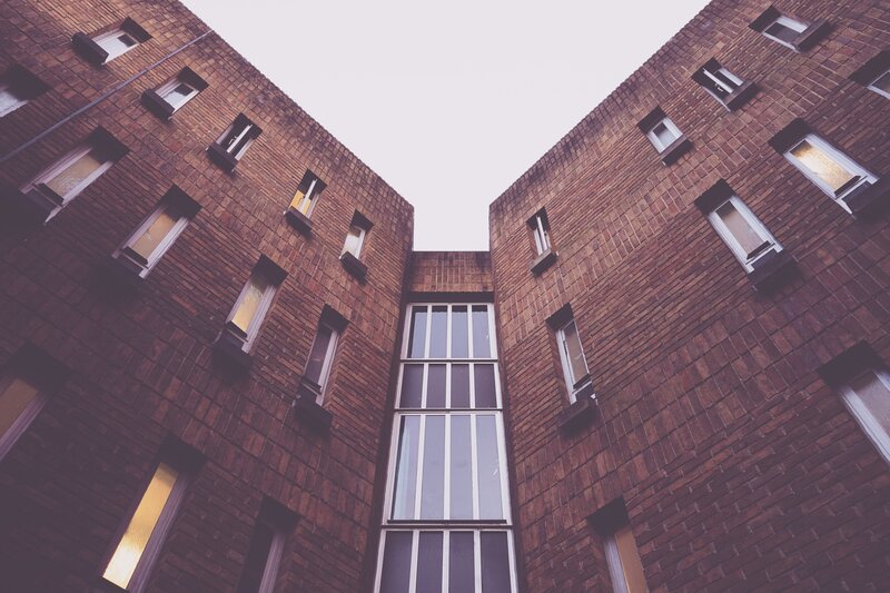 Brick Building Courtyard
