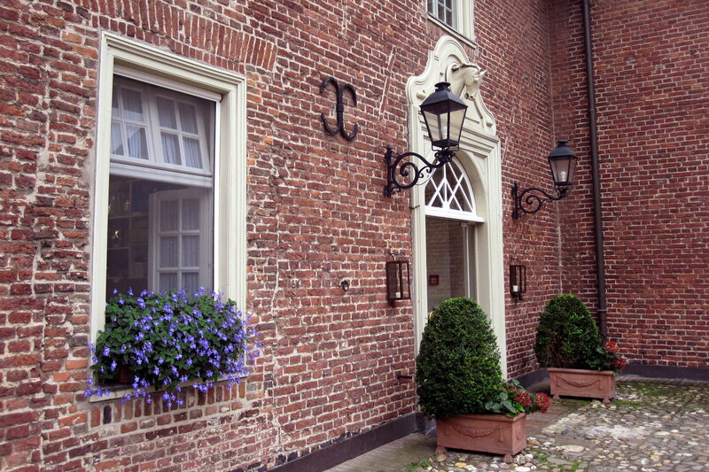 Brick Building Facade — Red