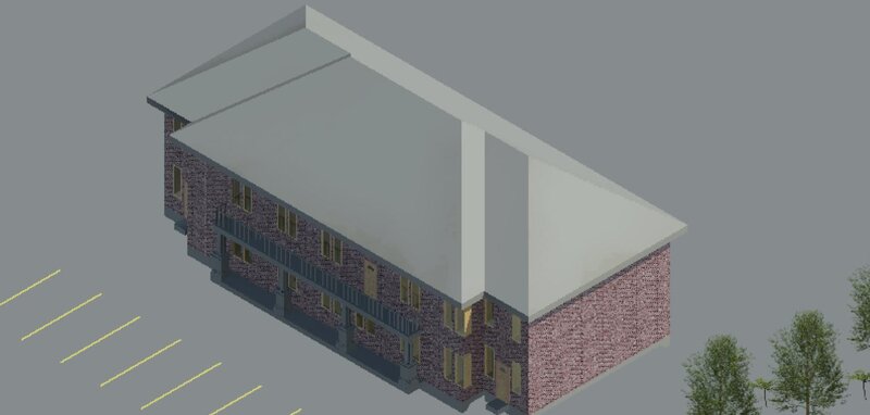 Brick Building Model
