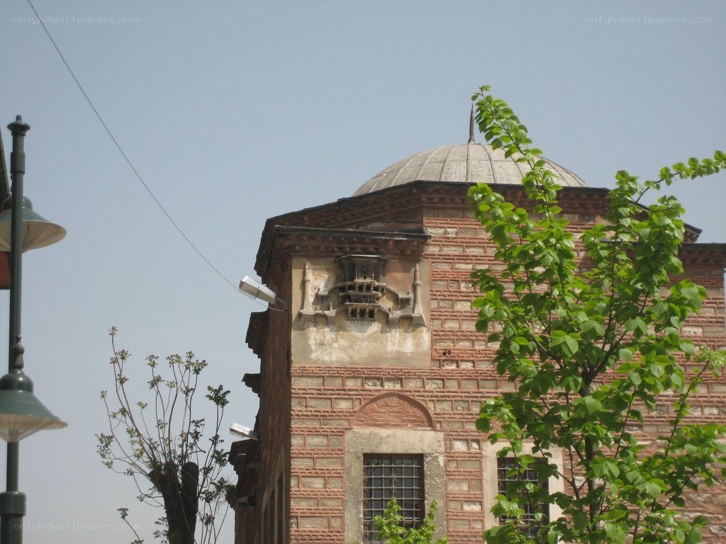 Brick building with dome