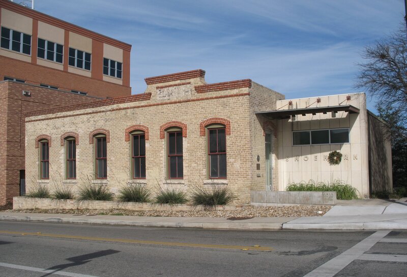 Brick building with Shoe Horn sign