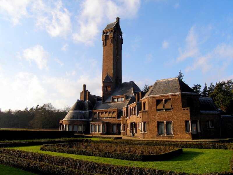 Brick Building with Tower