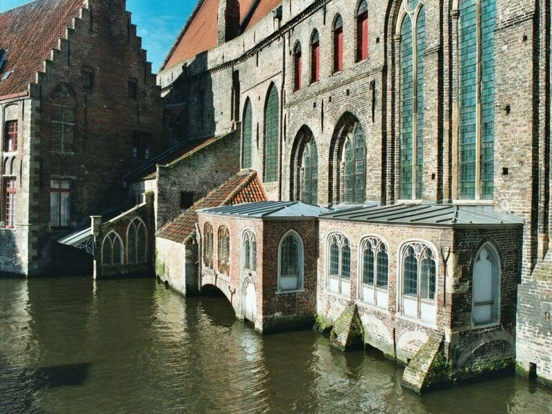Brick Buildings Along Canal