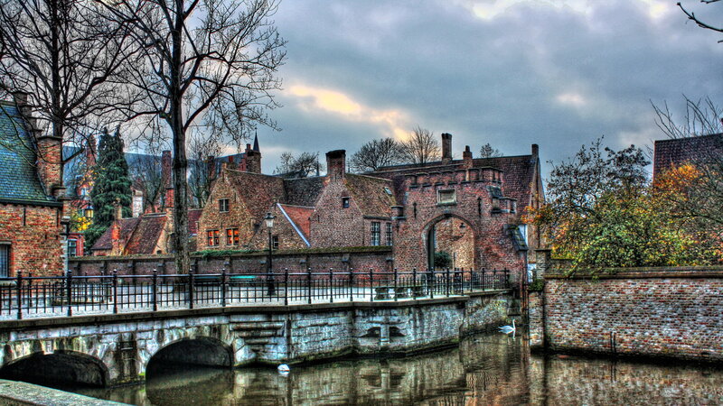 Brick Buildings by Canal