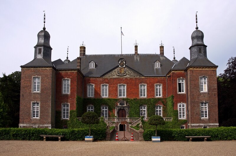 Brick Castle Building — Red, Serene