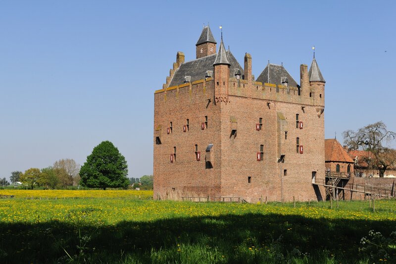 Brick Castle in Field